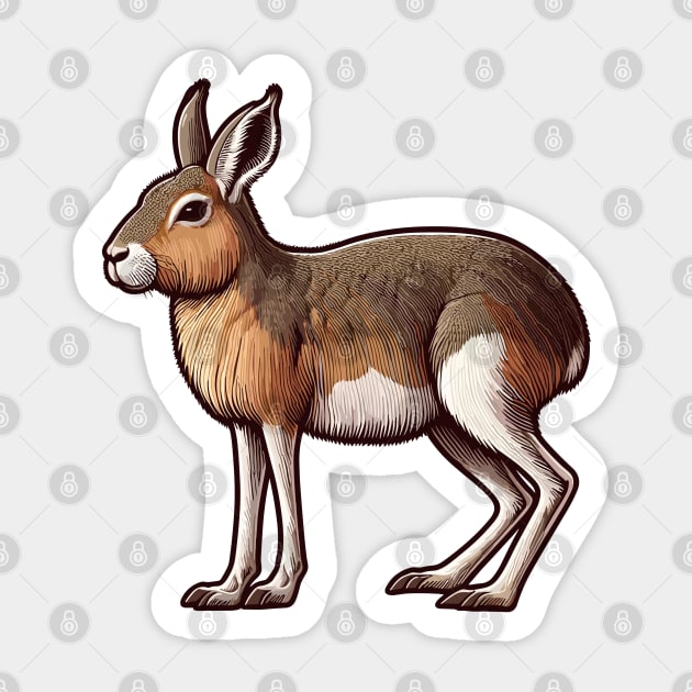 Patagonian Mara Sticker by dinokate